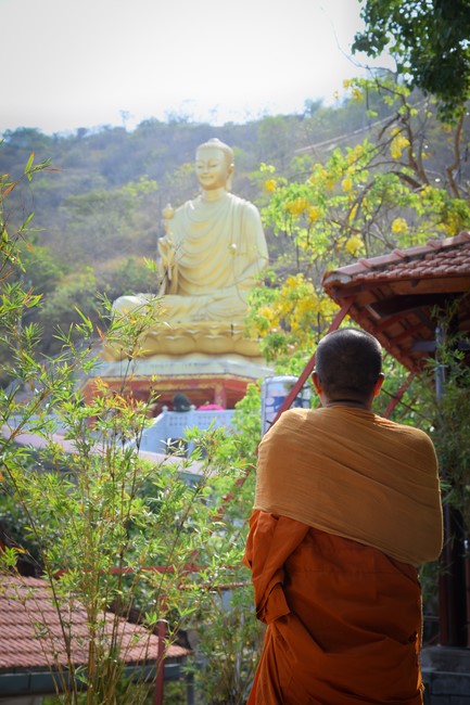 Visiting and exchanging Buddhist culture at Hoang Phap pagoda of Doctors of Buddhist Studies Thailand - India
