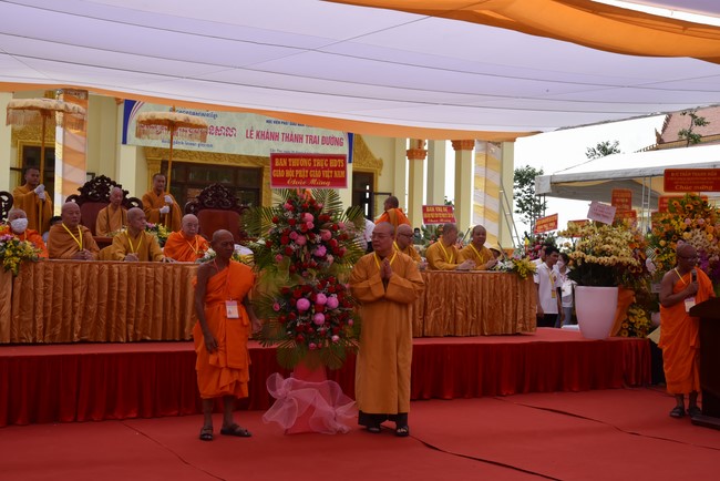 Inauguration ceremony of dining- room and offerings at Khmer Theravada Academy