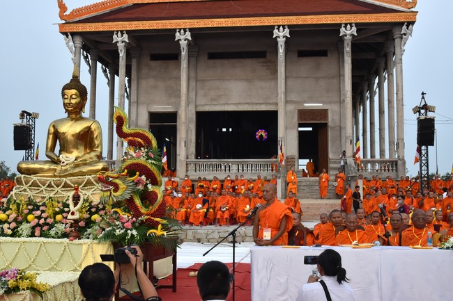 Inauguration ceremony of dining- room and offerings at Khmer Theravada Academy