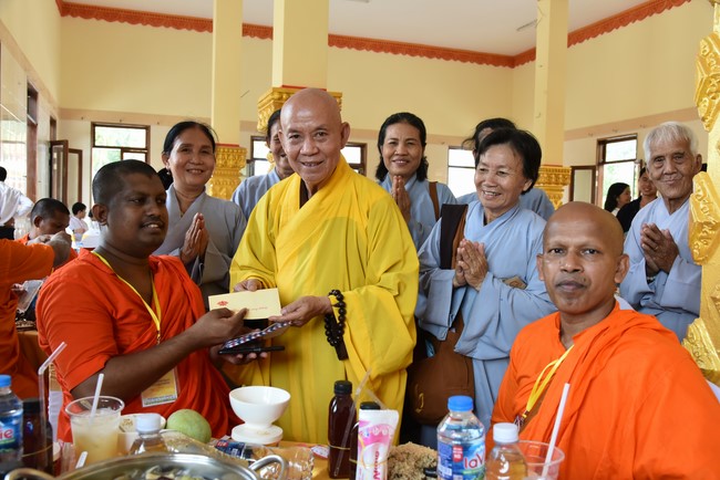 Inauguration ceremony of dining- room and offerings at Khmer Theravada Academy
