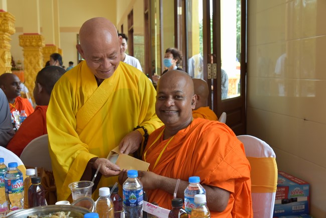 Inauguration ceremony of dining- room and offerings at Khmer Theravada Academy