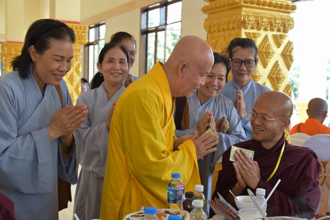 Inauguration ceremony of dining- room and offerings at Khmer Theravada Academy