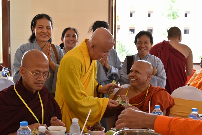 Inauguration ceremony of dining- room and offerings at Khmer Theravada Academy