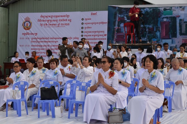 Inauguration ceremony of dining- room and offerings at Khmer Theravada Academy