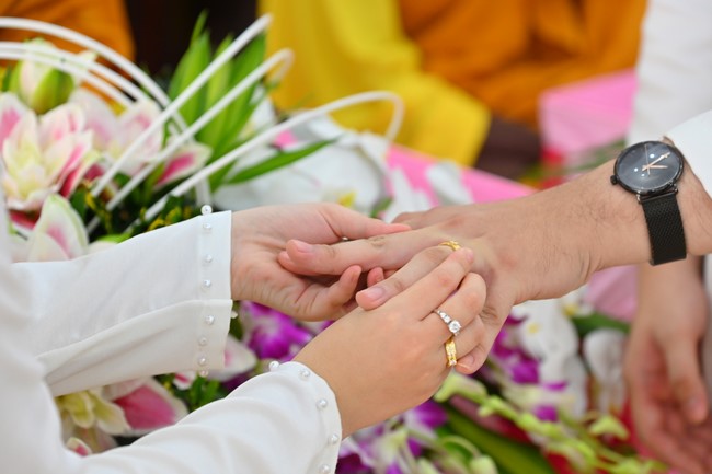 Wedding Ceremony at the pagoda