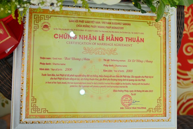 Wedding Ceremony at the pagoda