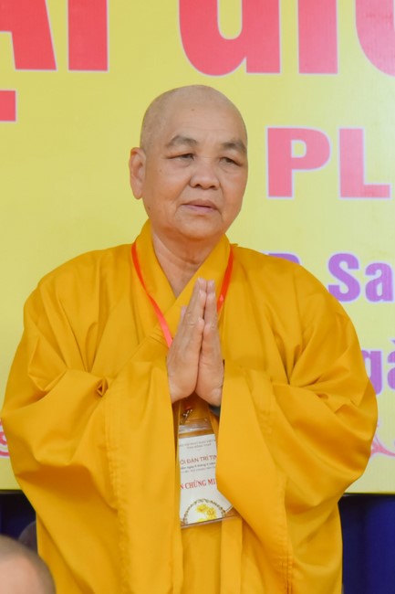 Receiving precepts from Tri Tinh precepts Altar in Dong Thap of Hoang Phap Pagoda monks
