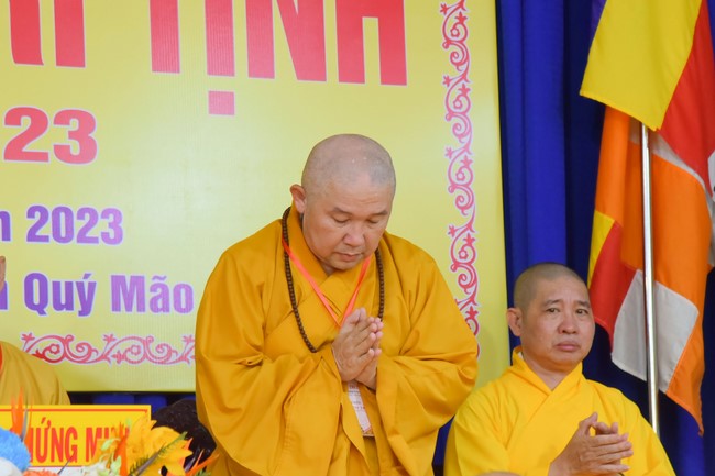 Receiving precepts from Tri Tinh precepts Altar in Dong Thap of Hoang Phap Pagoda monks