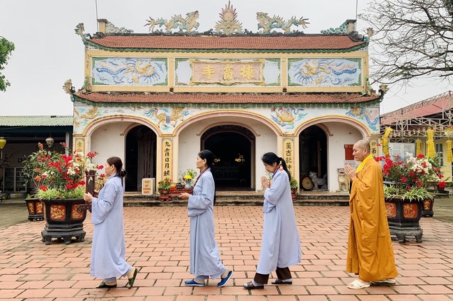 Chùa Đống Cao – Thanh Hóa: Khóa tu niệm Phật một ngày – Lễ Quy y Tam bảo (lần 1)