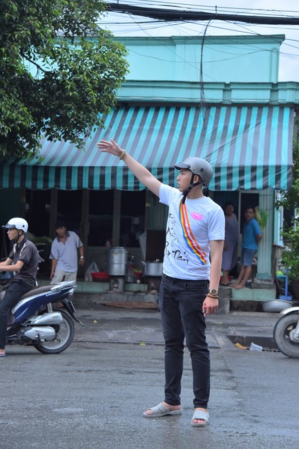 Parade of bicycles decorated with flowers to welcome the Buddha's Birthday (Buddhist Calendar 2567 - Solar Calendar 2023)