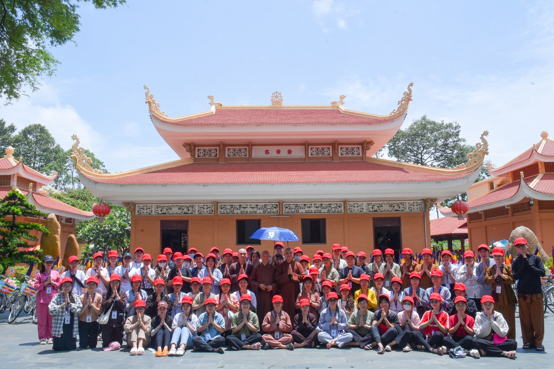 Parade of bicycles decorated with flowers to welcome the Buddha's Birthday (Buddhist Calendar 2567 - Solar Calendar 2023)