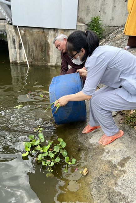 One – Day Retreat and the charity on the 1st day of lunar month at Dong Cao Pagoda