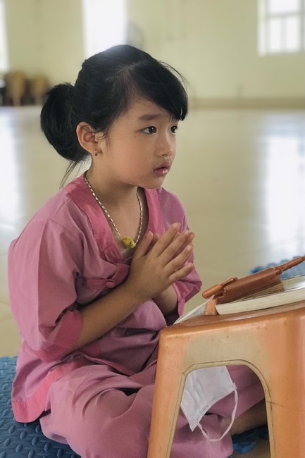 One – Day Retreat and the charity on the 1st day of lunar month at Dong Cao Pagoda