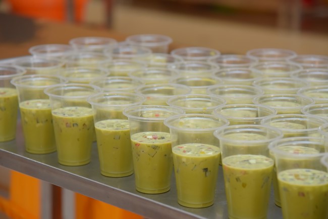 Nhan Van School students praying for University Examination 2023