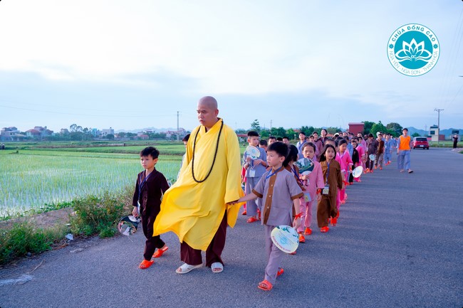 Summer Retreat for children in 2023 at Dong Cao pagoda, Thanh Hoa