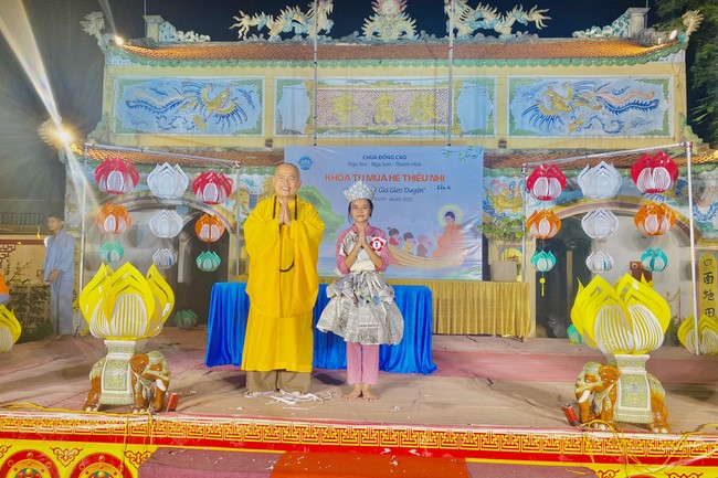 Summer Retreat for children in 2023 at Dong Cao pagoda, Thanh Hoa