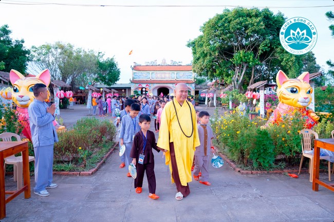 Summer Retreat for children in 2023 at Dong Cao pagoda, Thanh Hoa