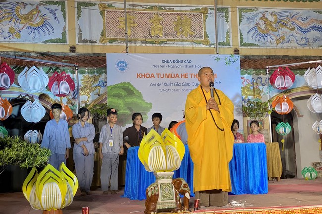 Summer Retreat for children in 2023 at Dong Cao pagoda, Thanh Hoa