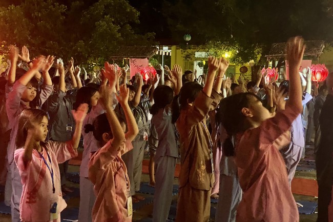 Summer Retreat for children in 2023 at Dong Cao pagoda, Thanh Hoa