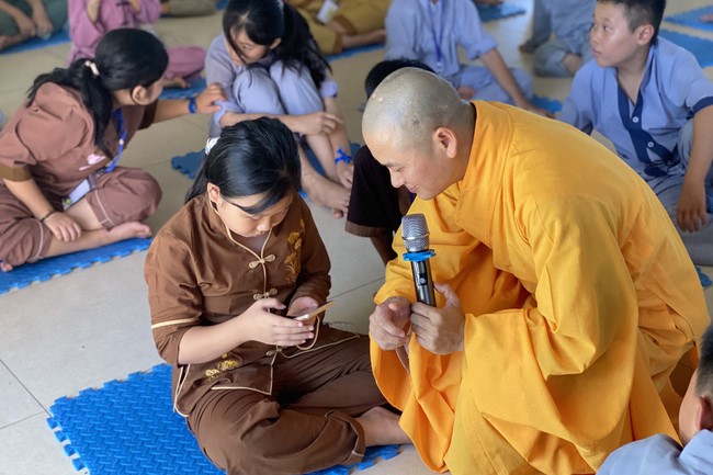 Summer Retreat for children in 2023 at Dong Cao pagoda, Thanh Hoa
