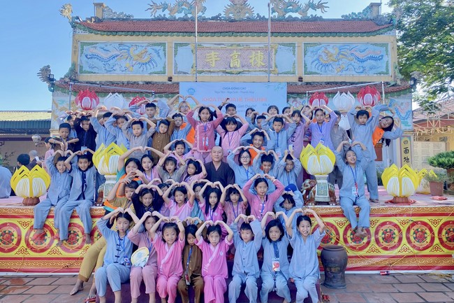 Summer Retreat for children in 2023 at Dong Cao pagoda, Thanh Hoa
