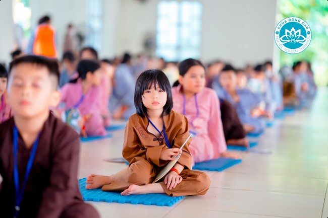 Summer Retreat for children in 2023 at Dong Cao pagoda, Thanh Hoa
