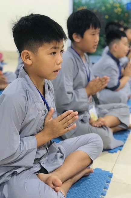 Summer Retreat for children in 2023 at Dong Cao pagoda, Thanh Hoa