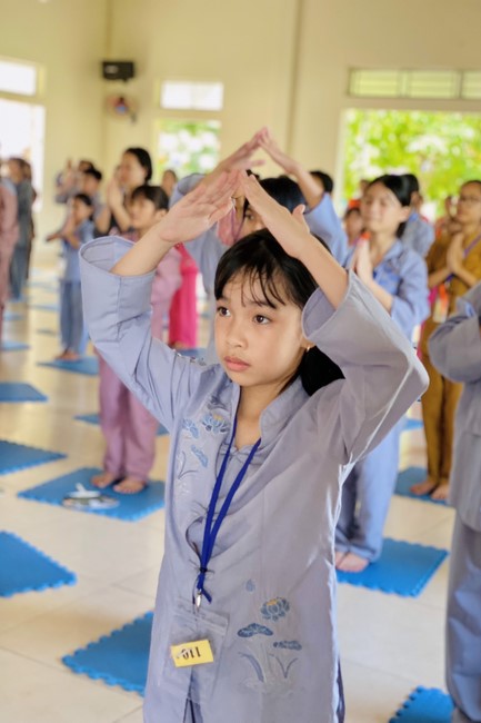 Summer Retreat for children in 2023 at Dong Cao pagoda, Thanh Hoa