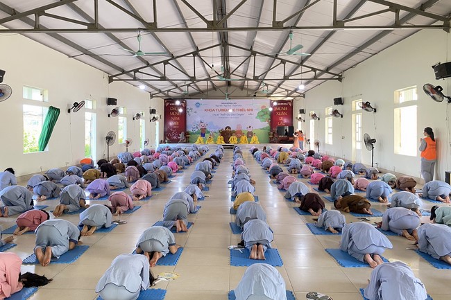 Summer Retreat for children in 2023 at Dong Cao pagoda, Thanh Hoa