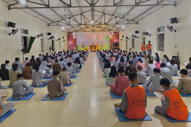 Summer Retreat for children in 2023 at Dong Cao pagoda, Thanh Hoa