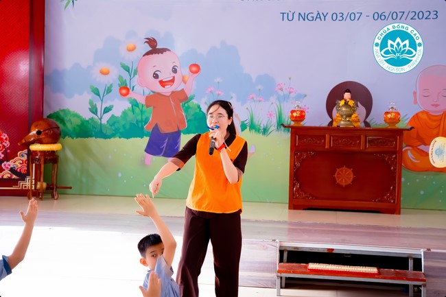 Summer Retreat for children in 2023 at Dong Cao pagoda, Thanh Hoa