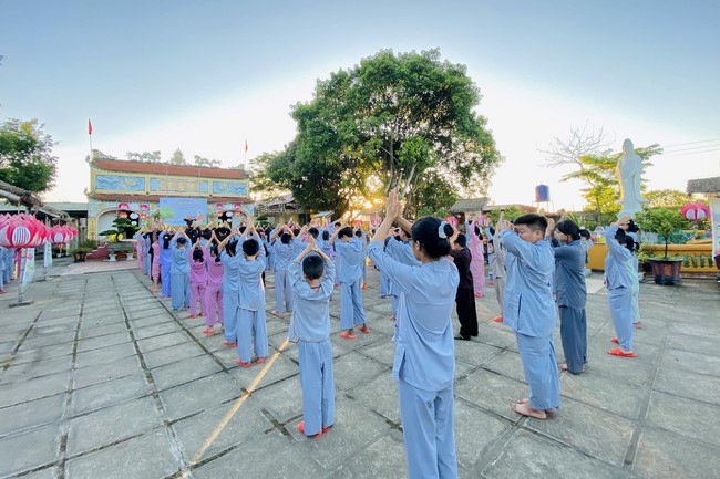 Summer Retreat for children in 2023 at Dong Cao pagoda, Thanh Hoa