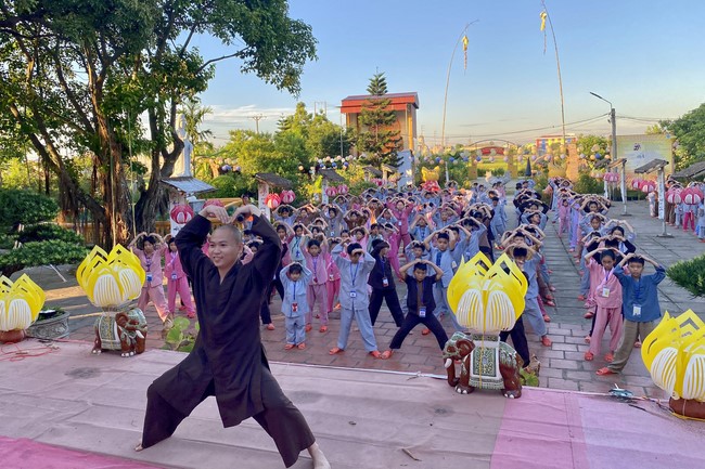 Summer Retreat for children in 2023 at Dong Cao pagoda, Thanh Hoa