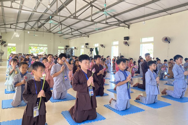Summer Retreat for children in 2023 at Dong Cao pagoda, Thanh Hoa
