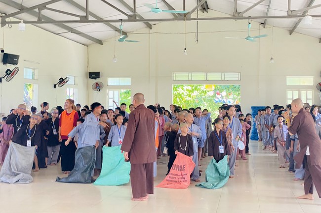 Summer Retreat for children in 2023 at Dong Cao pagoda, Thanh Hoa