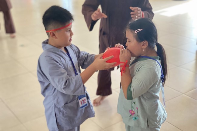 Summer Retreat for children in 2023 at Dong Cao pagoda, Thanh Hoa