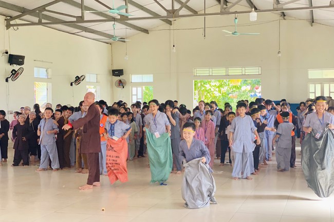 Summer Retreat for children in 2023 at Dong Cao pagoda, Thanh Hoa