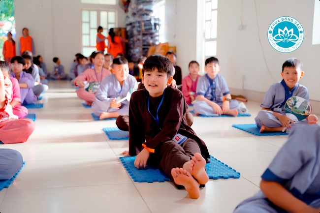 Summer Retreat for children in 2023 at Dong Cao pagoda, Thanh Hoa
