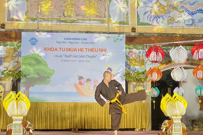 Summer Retreat for children in 2023 at Dong Cao pagoda, Thanh Hoa