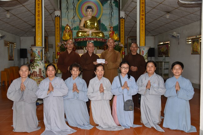 Offering to Three Jewel at Pagodas in the Western of the Charity Board