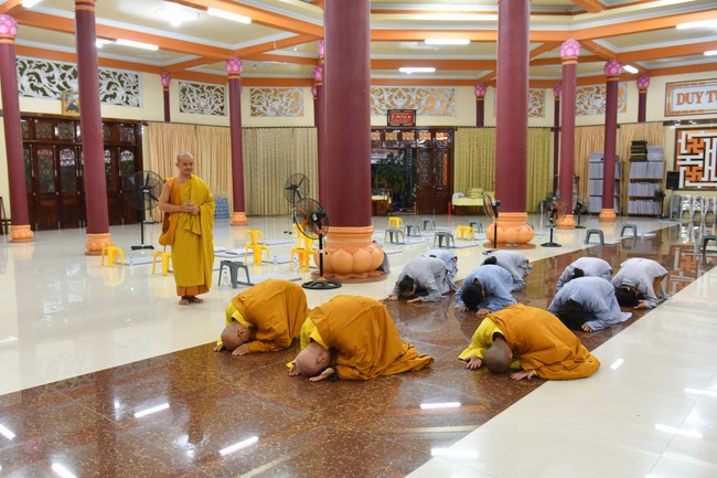Offering to Three Jewel at Pagodas in the Western of the Charity Board