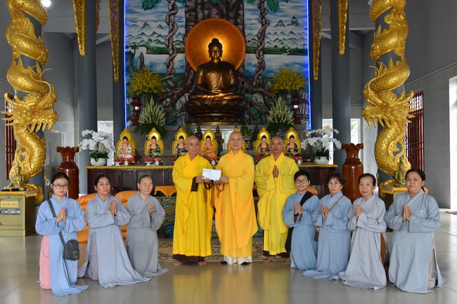 Offering to Three Jewel at Pagodas in the Western of the Charity Board
