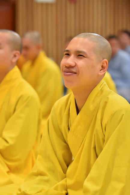 Most Thich Thai Hoa visiting and preaching Dharma talks at Hoang Phap's Rain-Retreat School