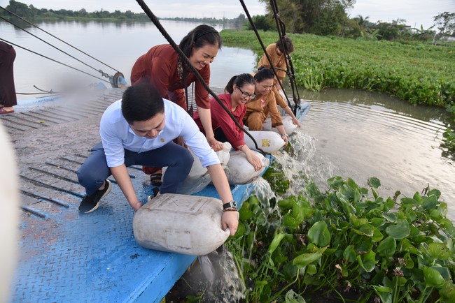 Releasing creatures on the Ullambana season of the Charity Board