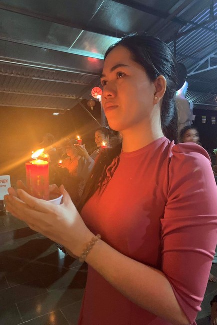 Prostrating five hundred names Bodhisattva Avalokitesvara at Truong Phap Pagoda, Hau Giang