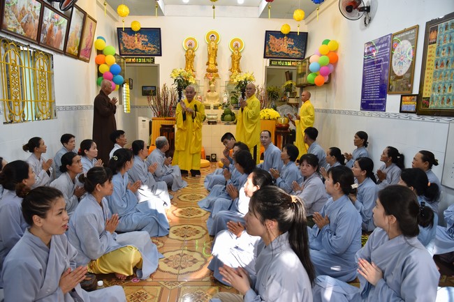 The 6th One-Day Retreat, and Celebrating the Longevity at Minh Chat Ashram in Can Tho