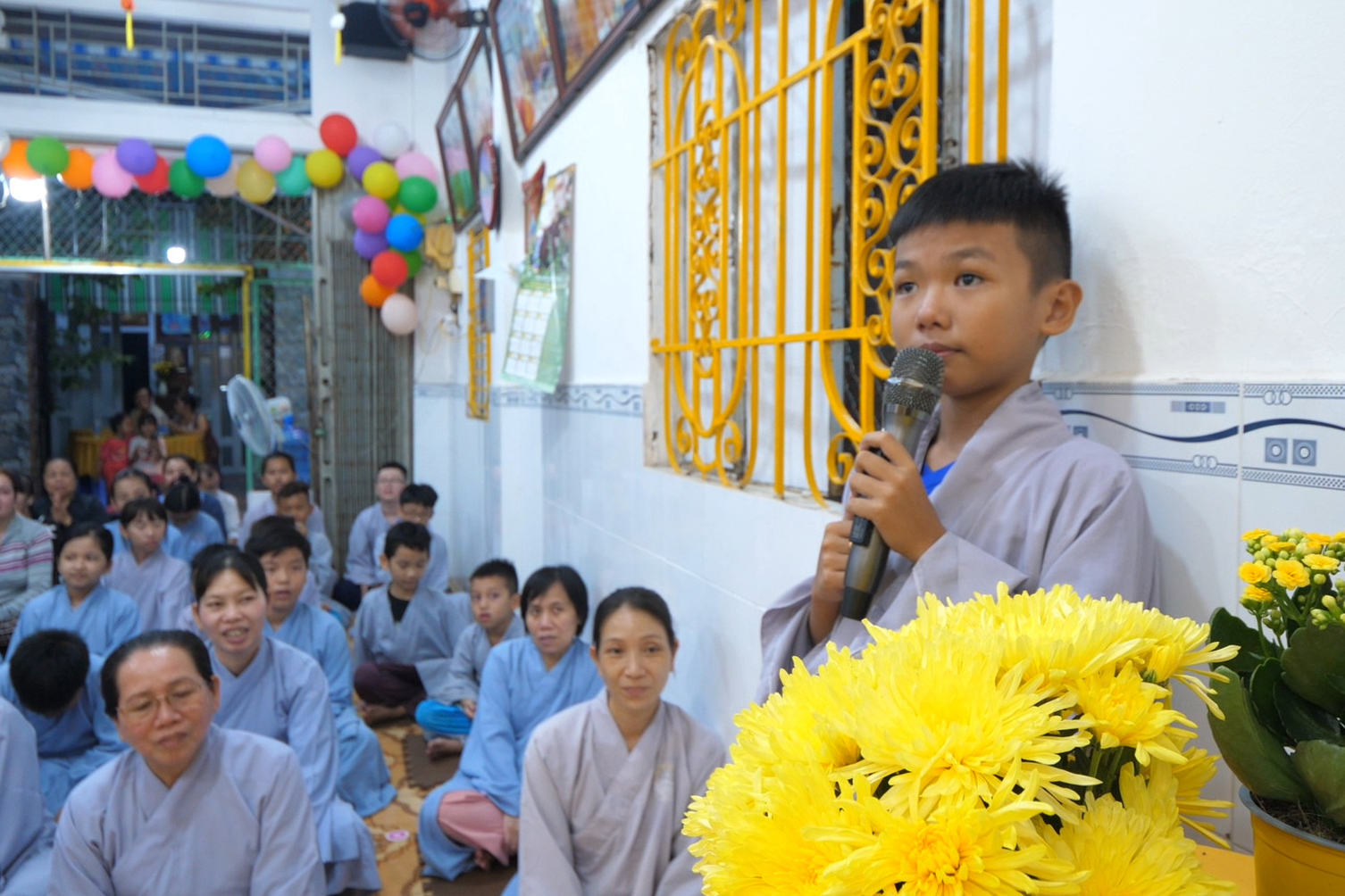 The 6th One-Day Retreat, and Celebrating the Longevity at Minh Chat Ashram in Can Tho