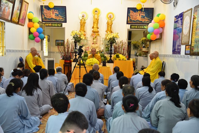The 6th One-Day Retreat, and Celebrating the Longevity at Minh Chat Ashram in Can Tho