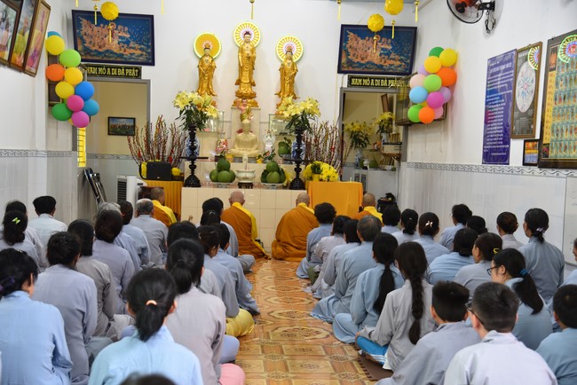 The 6th One-Day Retreat, and Celebrating the Longevity at Minh Chat Ashram in Can Tho