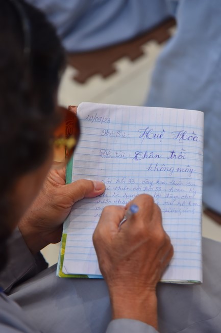 Dharma Talk Cloudless skyline in the 100th Seven-Day Retreat